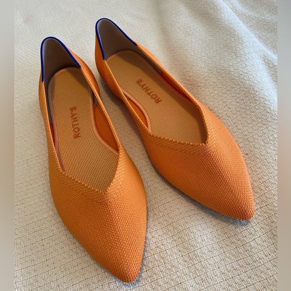 Rothy's Shoes - Rothy’s tangerine the point shoe